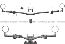 ENSEMBLE GUIDON pour Talaria Toutes les cylindrées Toutes les années STING TL4000