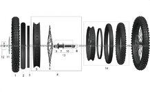 ENSEMBLE ROUE AVANT pour Talaria Toutes les cylindrées Toutes les années STING TL4000