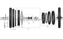 ENSEMBLE ROUE ARRIERE pour Talaria Toutes les cylindrées Toutes les années STING TL4000