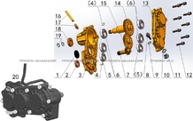 ENSEMBLE REDUCTEUR pour Talaria Toutes les cylindrées Toutes les années STING TL4000 L3E