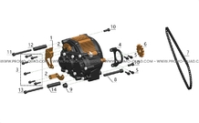 ENSEMBLE MOTO-REDUCTEUR pour Talaria Toutes les cylindrées Toutes les années STING TL4000 LIMITED