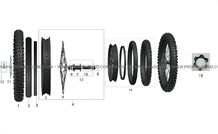 ENSEMBLE ROUE AVANT pour Talaria Toutes les cylindrées Toutes les années STING TL4000 LIMITED