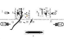 ENSEMBLE CALE-PIED pour Talaria Toutes les cylindrées Toutes les années STING TL4000 LIMITED