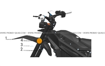 GARDE-BOUE AVANT   PLAQUE A NUMERO pour Talaria Toutes les cylindrées Toutes les années STING TL4000 LIMITED