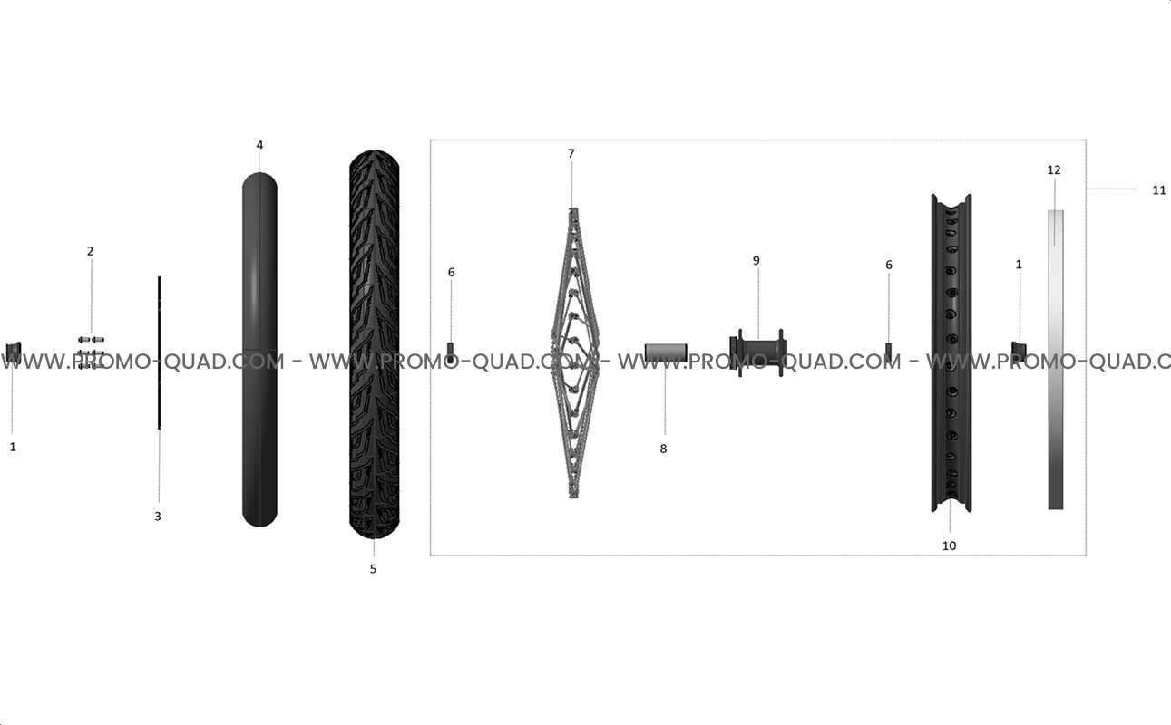 ENSEMBLE ROUE AVANT  Talaria  Toutes les années Toutes les cylindrées  Original parts OEMENSEMBLE ROUE AVANT  Talaria  Toutes les années Toutes les cylindrées  Original parts OEM