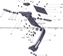 ENSEMBLE SUPPORT DE PLAQUE pour Talaria Toutes les cylindrées Toutes les années XXX 2500 25AH