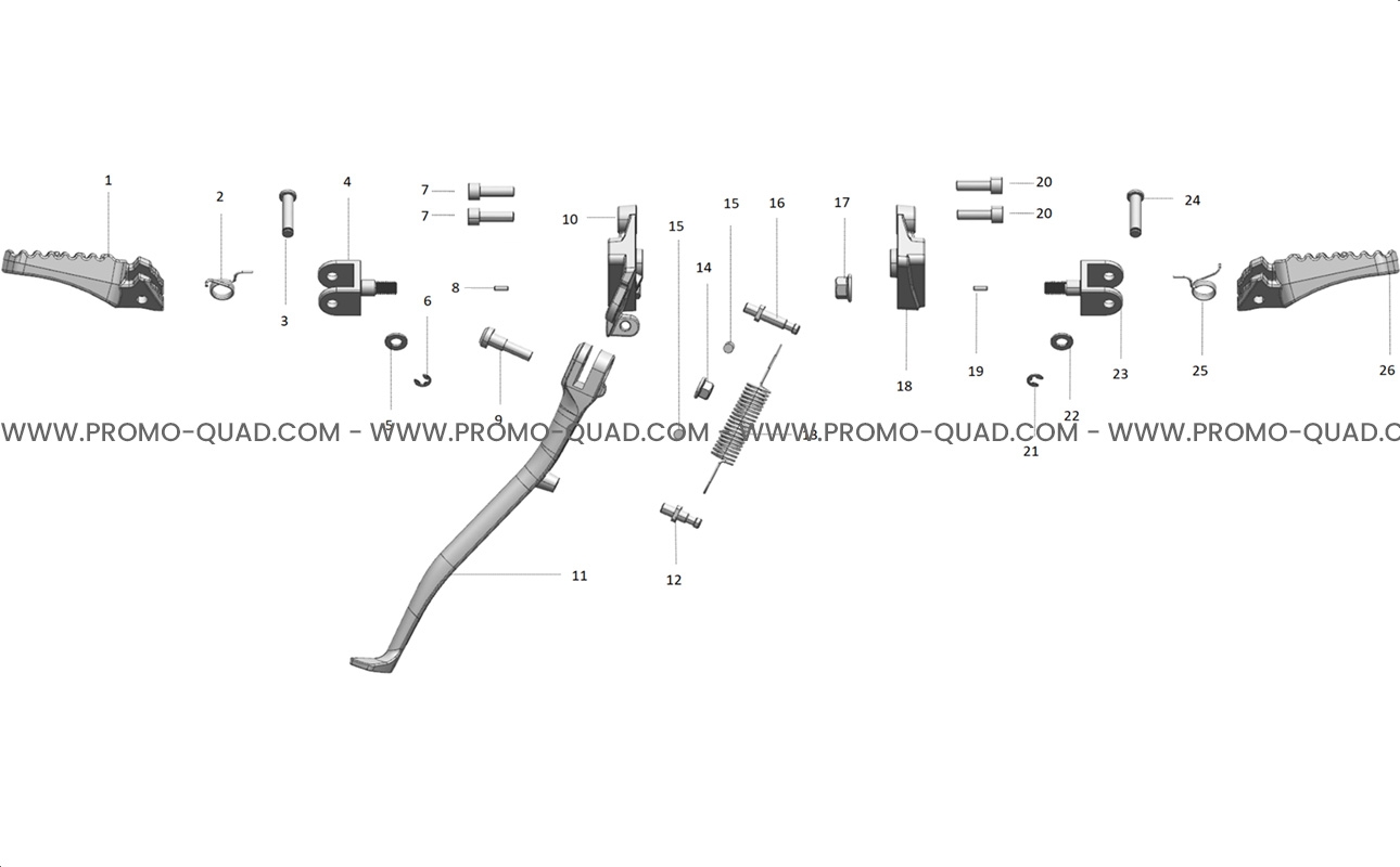 ENSEMBLE CALE-PIED  Talaria  Toutes les années Toutes les cylindrées  Original parts OEMENSEMBLE CALE-PIED  Talaria  Toutes les années Toutes les cylindrées  Original parts OEM