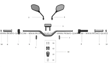 ENSEMBLE GUIDON pour Talaria Toutes les cylindrées Toutes les années XXX 2500 40AH