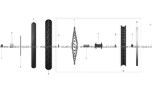 ENSEMBLE ROUE AVANT pour Talaria Toutes les cylindrées Toutes les années XXX 2500 40AH