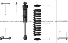 ENSEMBLE SUSPENSION ARRIERE pour Talaria Toutes les cylindrées Toutes les années XXX 2500 40AH