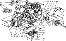 CARTER MOTEUR DROIT pour Tgb Toutes les cylindrées Toutes les années BLADE 550 FLX