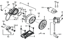 SYSTEME ELECTRIQUE 1 pour Tgb Toutes les cylindrées Toutes les années BLADE 550 FLX
