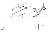 ECLAIRAGE ARRIERE pour Tgb Toutes les cylindrées Toutes les années BLADE 550 FLX