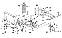 SUSPENSION ARRIERE pour Tgb Toutes les cylindrées Toutes les années BLADE 550 FLX