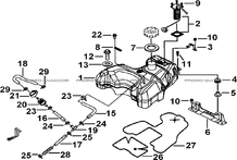 RESERVOIR A CARBURANT pour Tgb Toutes les cylindrées Toutes les années BLADE 550 FLX