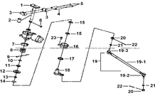 COLONNE DE DIRECTION pour Tgb Toutes les cylindrées Toutes les années BLADE 550 FLX