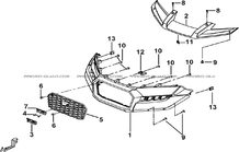PARE-CHOCS pour Tgb Toutes les cylindrées Toutes les années BLADE 550 FLX
