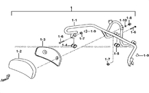 DOSSERET ARRIERE (OPTION) pour Tgb Toutes les cylindrées Toutes les années BLADE 550 FLX