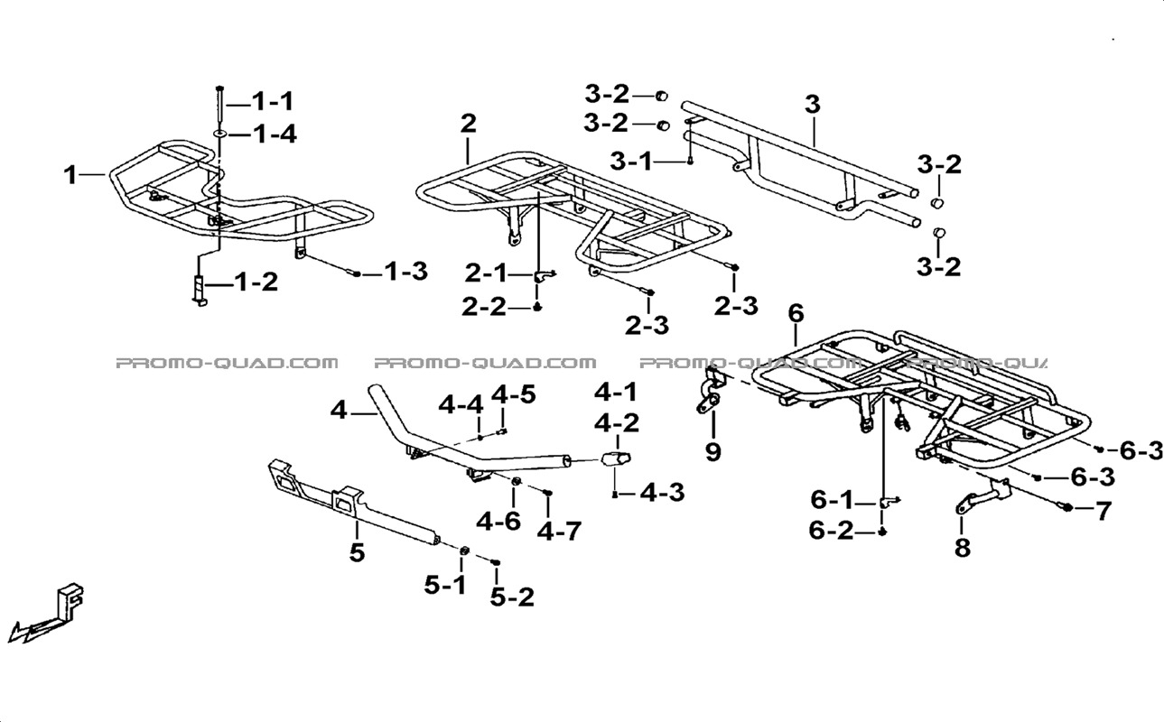 PORTE-BAGAGES   PARE CHOCS (OPTION)  Tgb  All years all cylinders  Original parts OEMPORTE-BAGAGES   PARE CHOCS (OPTION)  Tgb  All years all cylinders  Original parts OEM