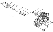 CACHE CARTER MOTEUR GAUCHE 1 pour Tgb Toutes les cylindrées Toutes les années BLADE 600 FLX