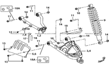 SUSPENSION AVANT pour Tgb Toutes les cylindrées Toutes les années BLADE 600 FLX