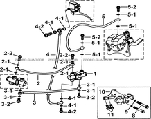DISTRIBUTEUR FREINAGE ARRIERE pour Tgb Toutes les cylindrées Toutes les années BLADE 600 FLX