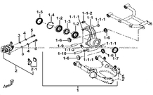 AXE ARRIERE pour Tgb Toutes les cylindrées Toutes les années BLADE 600 FLX