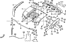 CARROSSERIE ARRIERE pour Tgb Toutes les cylindrées Toutes les années BLADE 600 FLX