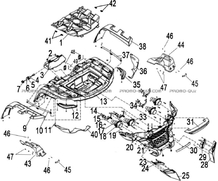 CARROSSERIE AVANT   CHASSIS pour Hytrack Toutes les cylindrées Toutes les années MP4-8