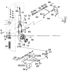 SUSPENSIONS AVANT pour Hytrack Toutes les cylindrées Toutes les années MP4-8