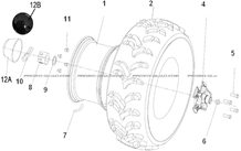 ROUES AVANT pour Hytrack Toutes les cylindrées Toutes les années MP4-8
