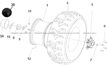 ROUES ARRIERE pour Hytrack Toutes les cylindrées Toutes les années MP4-8