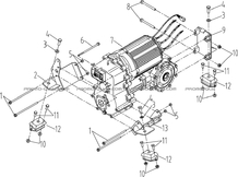SUPPORT BOITE DE VITESSES pour Hytrack Toutes les cylindrées Toutes les années MP4-8