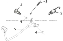 PEDALE DE FREIN pour Hytrack Toutes les cylindrées Toutes les années MP4-8