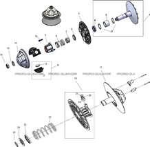 KIT REPARATION TRANSMISSION (CVTECH) pour FUGLEMAN UT10 CREW