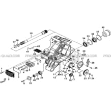 CARTER MOTEUR GAUCHE pour Tgb all cylinders All years BLADE 1000 2015