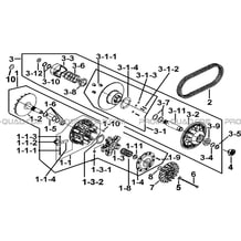 VARIATEUR pour Tgb Toutes les cylindrées Toutes les années BLADE 1000 2015