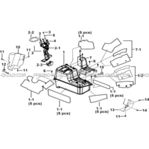 RESERVOIR A CARBURANT ET ISOLANTS pour Tgb Toutes les cylindrées Toutes les années BLADE 1000 2015