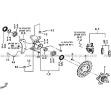 PORTE-FUSEE DE DIRECTION pour Tgb all cylinders All years BLADE 1000 2015