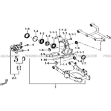 AXE ARRIERE pour Tgb Toutes les cylindrées Toutes les années BLADE 1000 2015