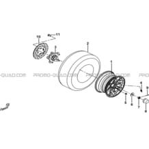 ROUES ARRIERE pour Tgb all cylinders All years BLADE 1000 2015