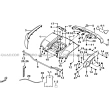 CARROSSERIE ARRIERE pour Tgb Toutes les cylindrées Toutes les années BLADE 1000 2015