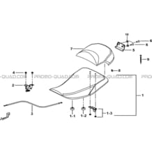 SELLE pour Tgb Toutes les cylindrées Toutes les années BLADE 1000 2015