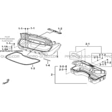 COFFRE ARRIERE (OPTION) pour Tgb Toutes les cylindrées Toutes les années BLADE 1000 2015