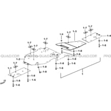 PROTECTIONS CHASSIS ALUMINIUM (OPTION) pour Tgb Toutes les cylindrées Toutes les années BLADE 1000 2015