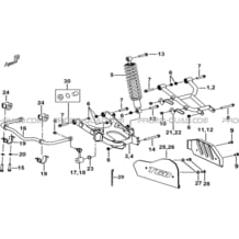 SUSPENSION ARRIERE pour Tgb Toutes les cylindrées Toutes les années BLADE 1000 2016