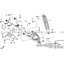 SUSPENSION AVANT pour Tgb Toutes les cylindrées Toutes les années BLADE 1000 2016