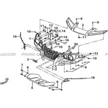 PARE-CHOCS pour Tgb Toutes les cylindrées Toutes les années BLADE 1000 2016