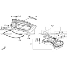 COFFRE ARRIERE (OPTION) pour Tgb Toutes les cylindrées Toutes les années BLADE 1000 2016