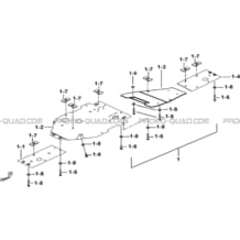 PROTECTIONS CHASSIS ALUMINIUM (OPTION) pour Tgb Toutes les cylindrées Toutes les années BLADE 1000 2016